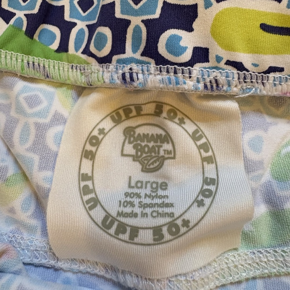 Banana Boat Swim Shorts UPF 50 Floral Multicolor Dolphin Hem Board L - Picture 3 of 8